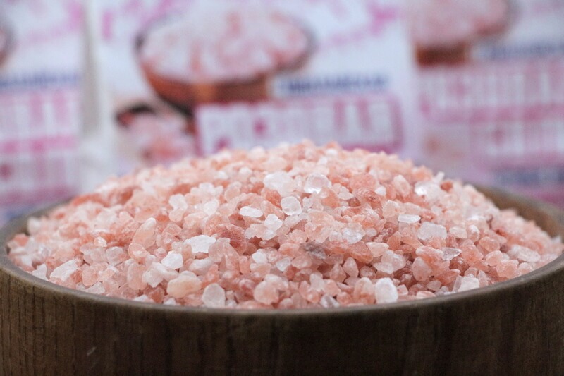 Крупная розовая соль для семьи